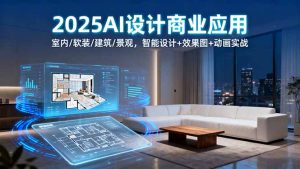 2025AI设计商业应用：室内/软装/建筑/景观，智能设计+效果图+动画实战-云享网创