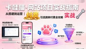 卡哇猫·网站项目，网站搭建与运营以及引流跳转付费-云享网创