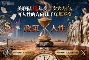 付费文章：美联储几年变一次大方向，可人性的方向几千年都不变-云享网创