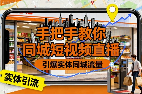 手把手教你同城短视频直播，引爆实体同城流量-云享网创