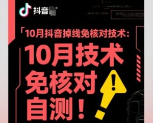 10月抖音掉线免核对技术，不保证百分百，自测-云享网创