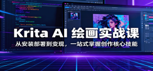 Krita AI 绘画实战课：从安装部署到变现，一站式掌握创作核心技能-云享网创