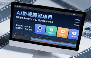 AI影视解说项目，电影解说爆款制作全流程，新手也能快速掌握-云享网创