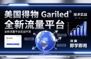 美国得物Gariled技术实战，全新流量平台​实战干货，即学即用-云享网创