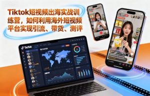 Tiktok短视频出海实战训练营，如何利用海外短视频平台实现引流、带货、测评-云享网创