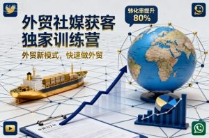 外贸社媒获客独家训练营,外贸新模式,快速做外贸-云享网创