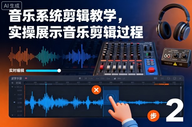 音乐系统剪辑教学，实操展示音乐剪辑过程-云享网创