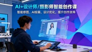 AI+设计师/摄影师智能创作课：智能修图、AI绘画、设计优化，提升创作效率-云享网创