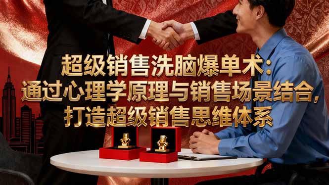 超级销售洗脑爆单术：通过心理学原理与销售场景结合,打造超级销售思维体系-云享网创