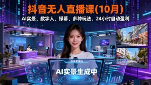 抖音无人直播课(10月-云享网创