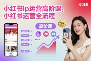 小红书ip运营高阶课，小红书运营全流程-云享网创