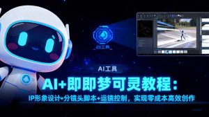 AI+即梦可灵教程：IP形象设计+分镜头脚本+运镜控制，实现零成本高效创作-云享网创
