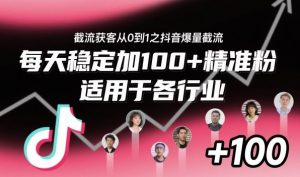 ‌​⁢⁡​⁤​⁡⁡‌‌⁤⁤​‍‬‬⁡⁡​‍⁢‍⁢​​⁢‌⁣⁢​⁣⁢⁣‬​‌​‬⁤‌‌⁡‍​⁤截流获客从0到1之抖音爆量截流，每天稳定加100+精准粉，适用于各行业-云享网创