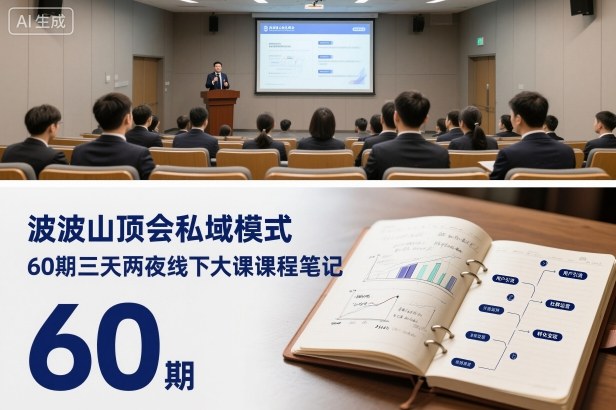 波波山顶会私域模式60期三天两夜线下大课课程笔记(文档)-云享网创