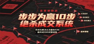 步步为赢10步绝杀成交系统，系统化解决从流量吸引到最终成交的完整链路-云享网创