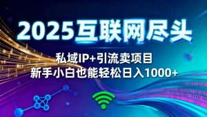 2025网创尽头王炸项目！私域 IP + 精准引流，新手小白在家躺赚日入 1000+-云享网创