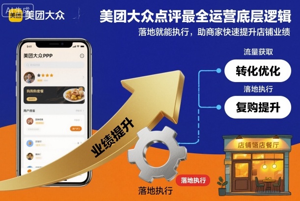 美团大众点评最全运营底层逻辑，落地就能执行，助商家快速提升店铺业绩-云享网创