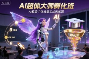 AI超体大师孵化班,AI超级个体流量实战训练营-云享网创