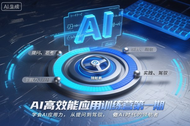 AI高效能应用训练营第一期，学会AI应用力，从提问到驾驭，做AI时代的领航者-云享网创