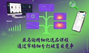亚马逊精细化选品课程，通过市场细分打破盲目竞争-云享网创
