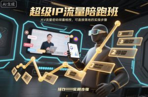 超级IP流量陪跑班，大V流量密码倾囊相授，可直接落地的实操步骤-云享网创