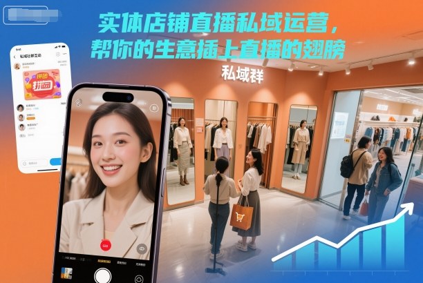 实体店铺直播私域运营，帮你的生意插上直播的翅膀-云享网创