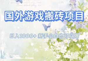 国外游戏全自动搬砖项目，日入10张，新手小白也可做，项目红利期，先搞先吃肉【揭秘】-云享网创