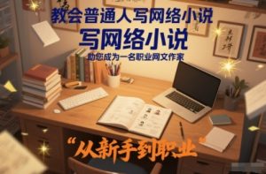 教会普通人写网络小说,助您成为一名职业网文作家-云享网创