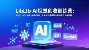 LibLIb AI视觉创收训练营：SD+ComfyUI+PS合成+案例，从生成到精修的全套AI视觉创作技能-云享网创