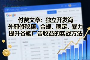 付费文章：独立开发海外邪修秘籍，合规、稳定、暴力提升谷歌广告收益的实战方法-云享网创