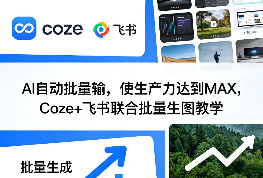 AI自动批量输，使生产力达到MAX，Coze+飞书联合批量生图教学-云享网创