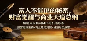 富人不能说的秘密，财富觉醒与商业天道总纲，解密未来暴利风口与机遇形态-云享网创