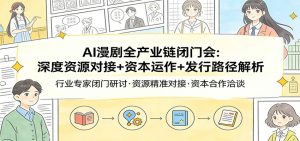 AI漫剧全产业链闭门会：深度资源对接+资本运作+发行路径解析-云享网创