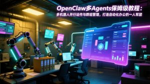 OpenClaw多Agents保姆级教程：多机器人并行运作与群组管理，打造自动化办公的一人军团-云享网创