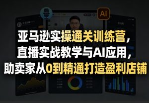 亚马逊实操通关训练营，直播实战教学与AI应用，助卖家从0到精通打造盈利店铺(更新3月)-云享网创
